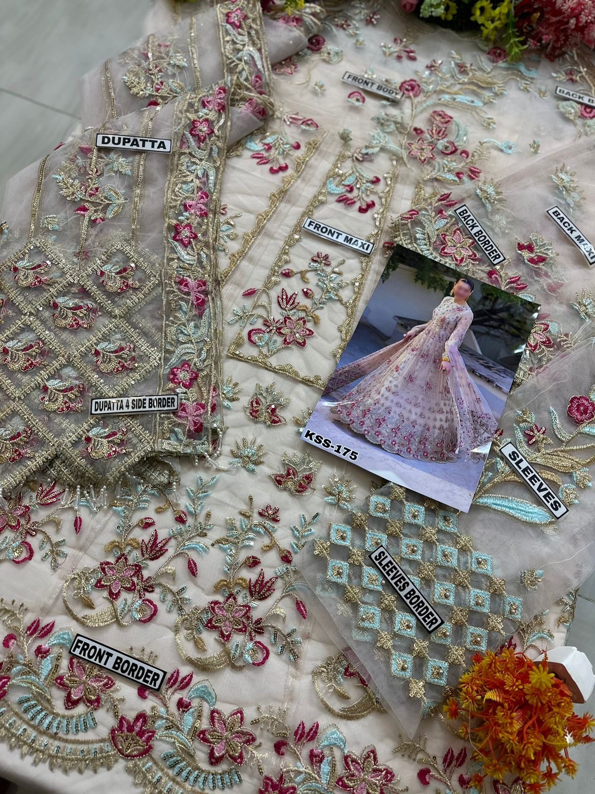 Indain Net Party Wear Maxi By Khansa Arts | SC-175