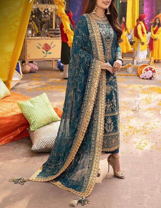 Asim Jofa Chiffon Party Wear Dress | 5330