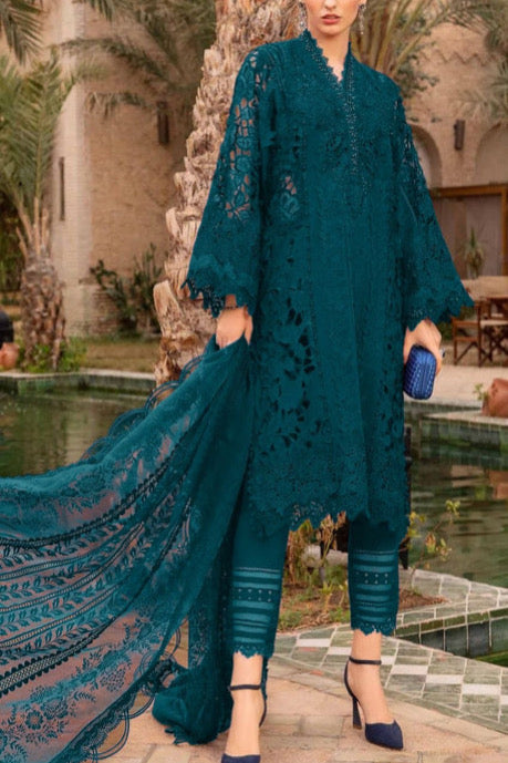Marib B lawn Chicken Kari PartyWear Dress | SC-5303