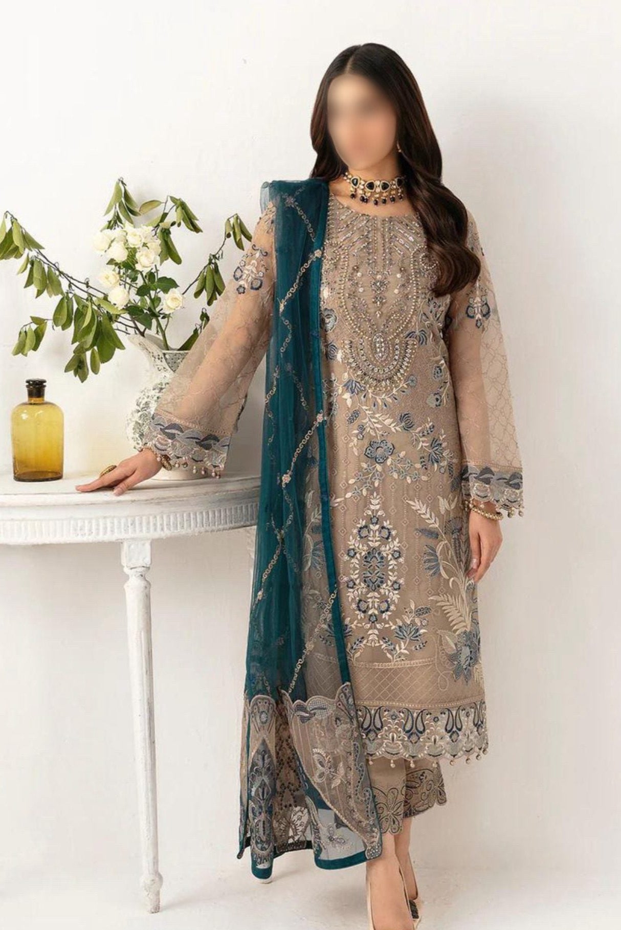 Ramsha Chiffon PartyWear Dress | SC-173