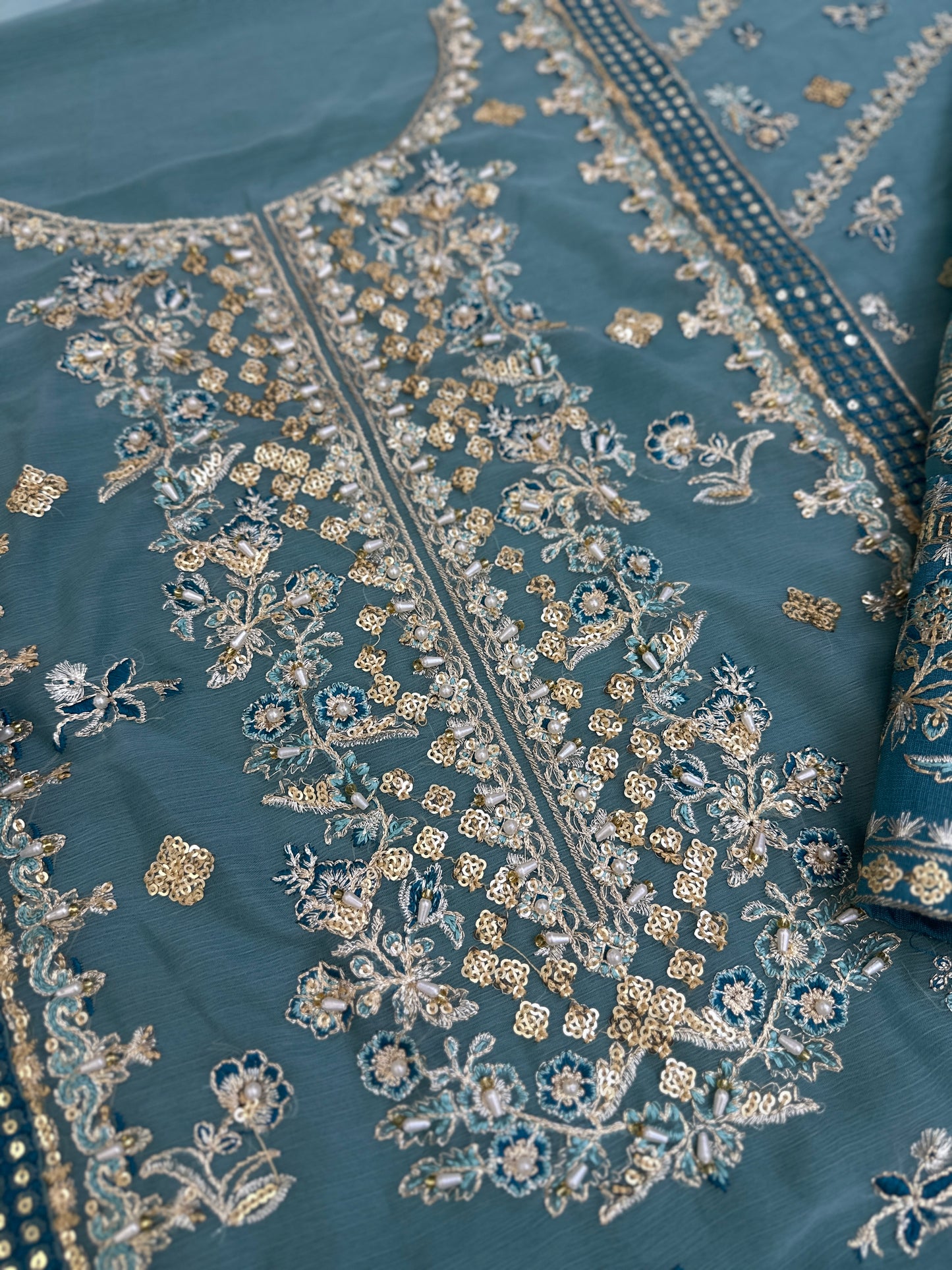 Charizma Chiffon Luxury PartyWear Dress | 5313