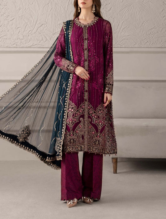 Maria B Chiffon PartyWear Dress |5321