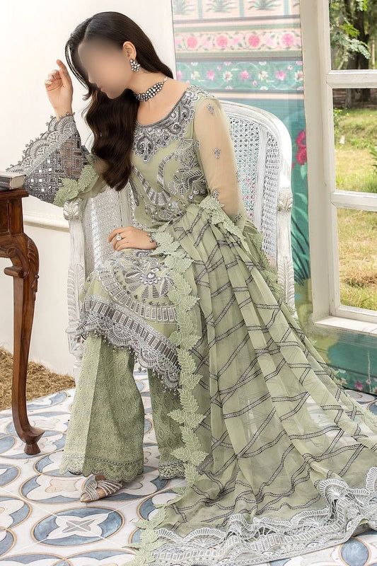 Flossie Luxury Chiffon Partywear Dress | SC-126