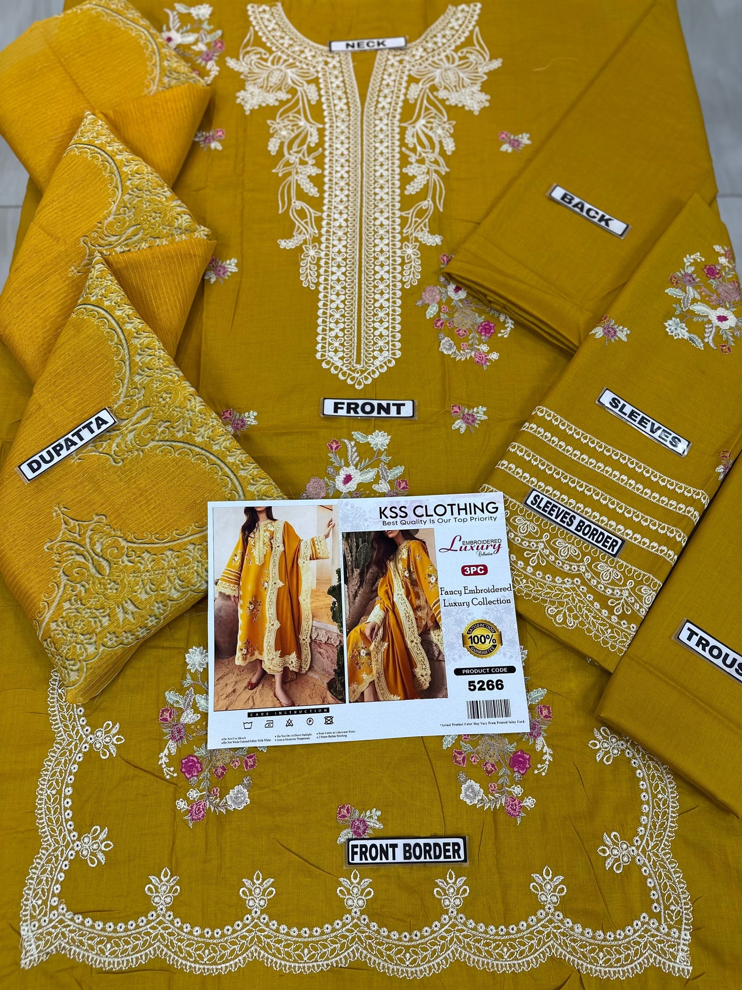 Clothing Lawn Luxury Party Wear Dress | SC-5266 ( Unstitched )