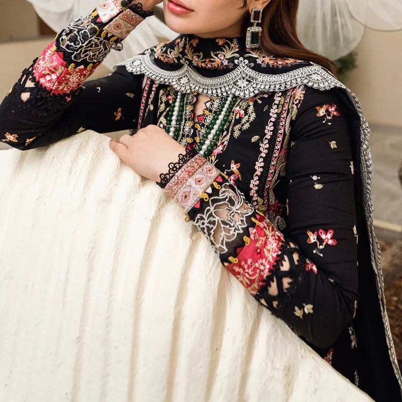 Qalamkar Hannah Luxury Lawn PartyWear Dress |SC-5291