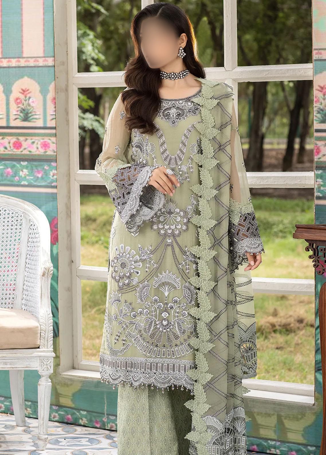 Flossie Luxury Chiffon Partywear Dress | SC-126