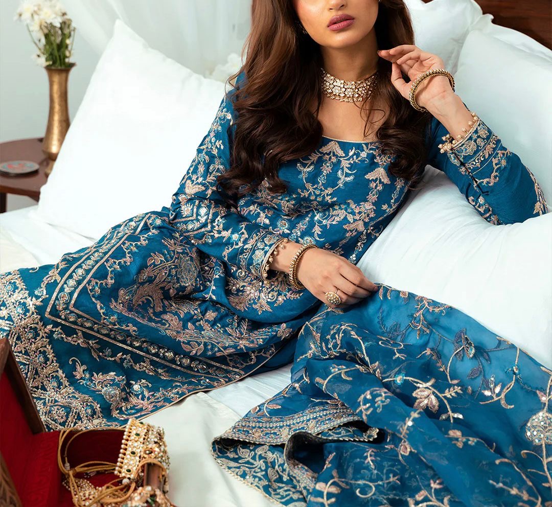 Faiza Saqlain Luxuxy Organza Dress 5318