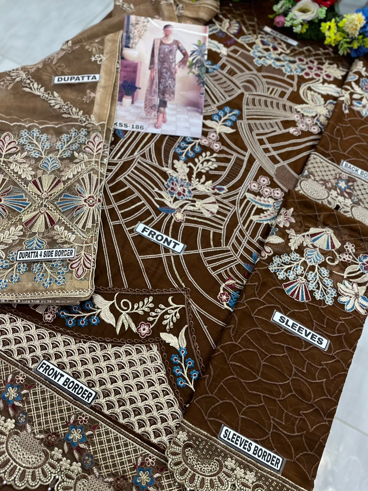 Ramsha Chiffon With Dupatta Party Wear Dress | SC-193