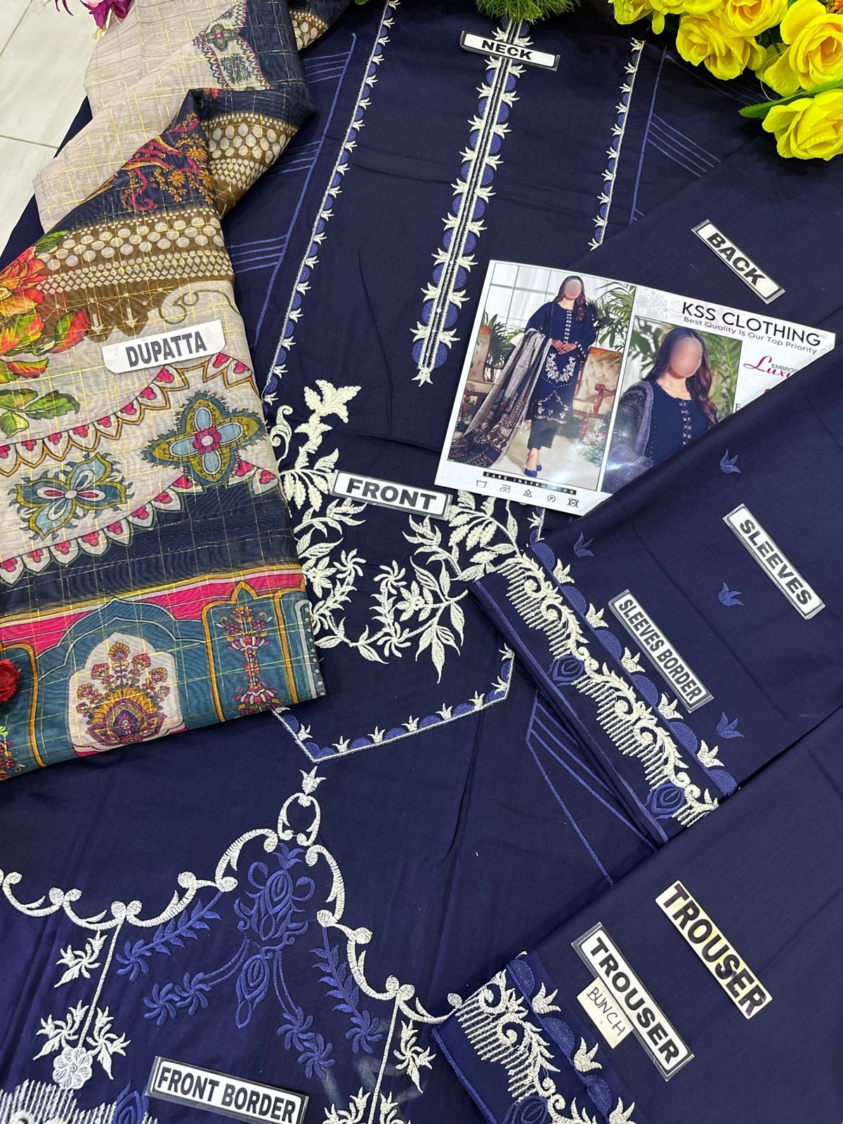 Clothing Lawn Luxury Party Wear Dress | SC-196