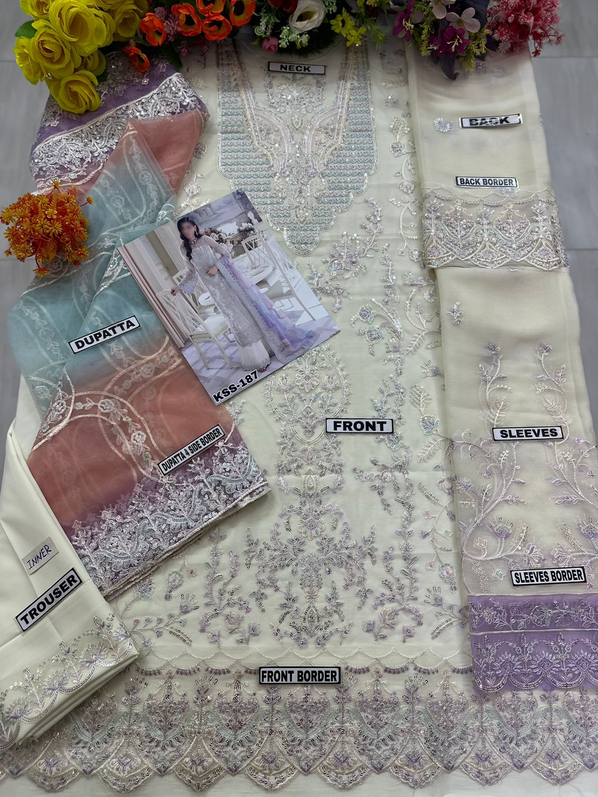 Kanwal Malik Luxury Chiffon party Wear Dress | SC-187