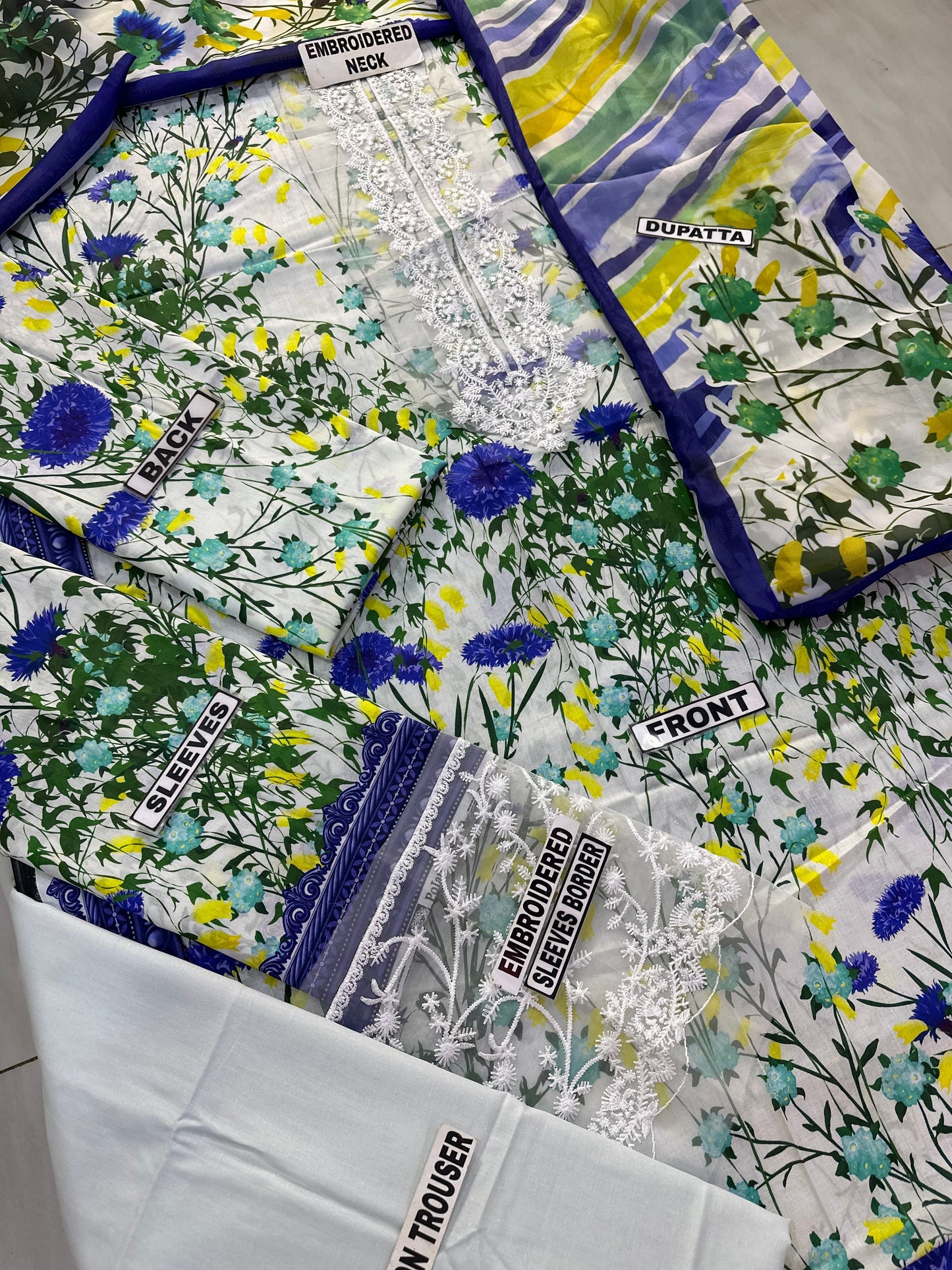 Maria B M Print Lawn Formal Wear Dress | SC-253