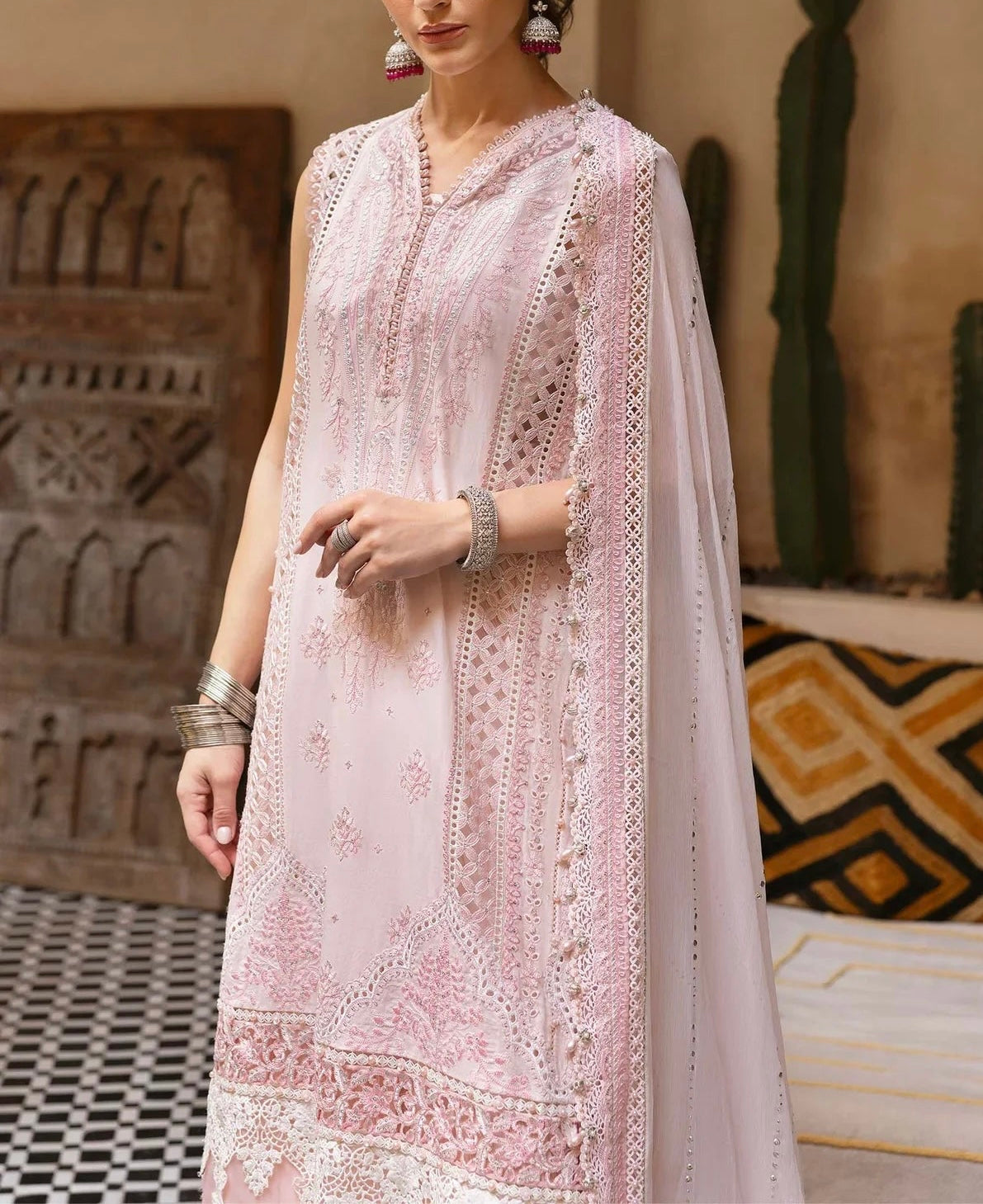 Maria B Luxury Lawn Chicken Kari Partywear Dress |SC-5293