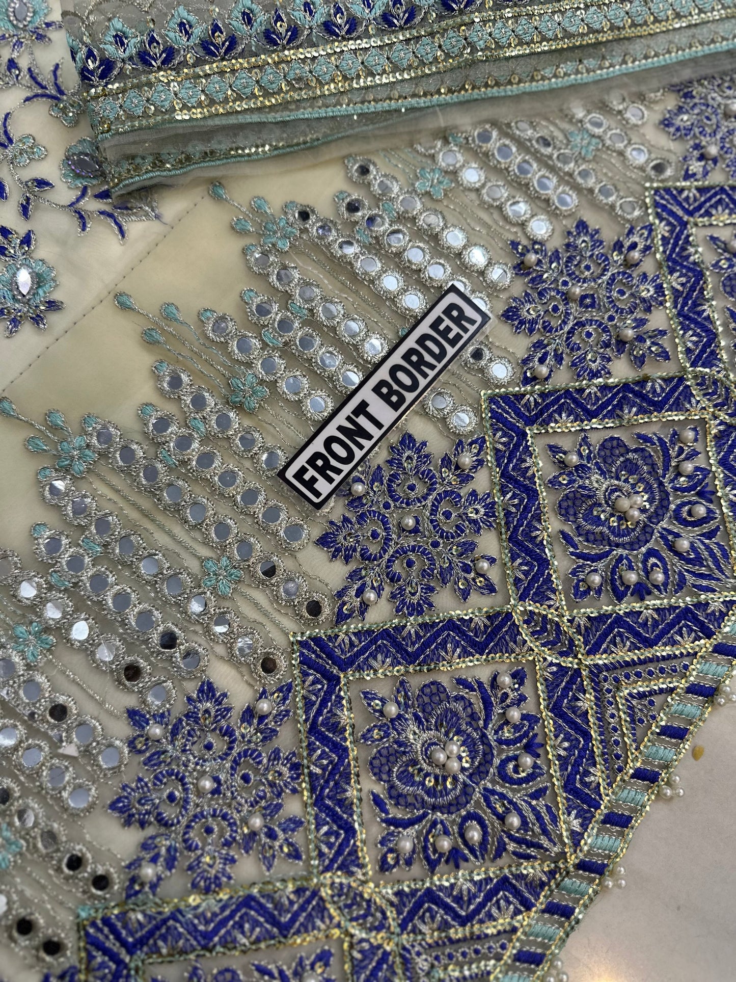 Akbar Aslam Luxury Organza PartyWear Dress |SC-5306