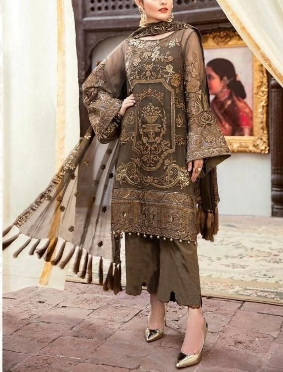 Imrozia Chiffon Party Wear Dress |5334