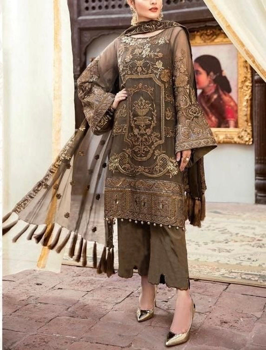 Imrozia Chiffon Party Wear Dress |5334