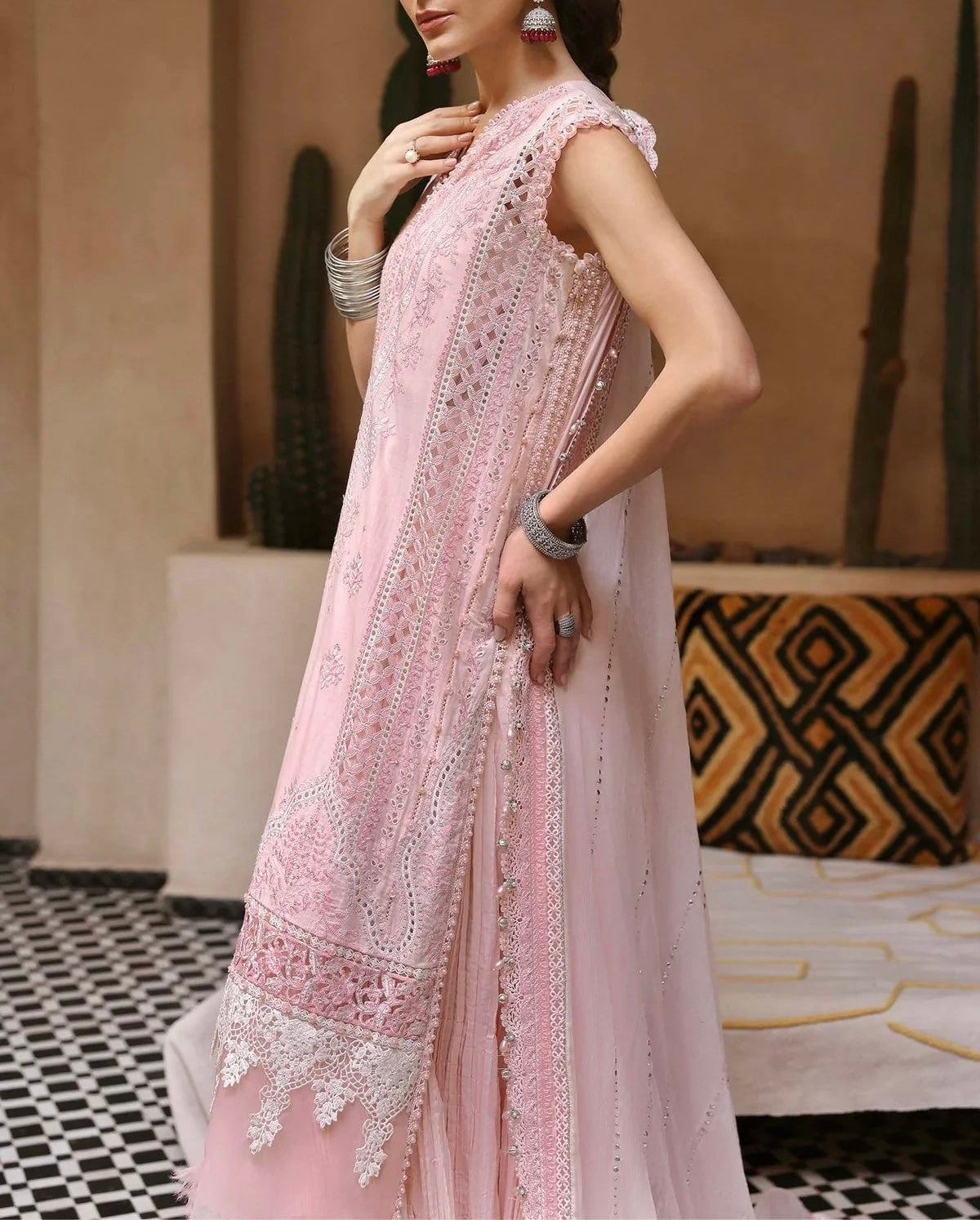 Maria B Luxury Lawn Chicken Kari Partywear Dress |SC-5293