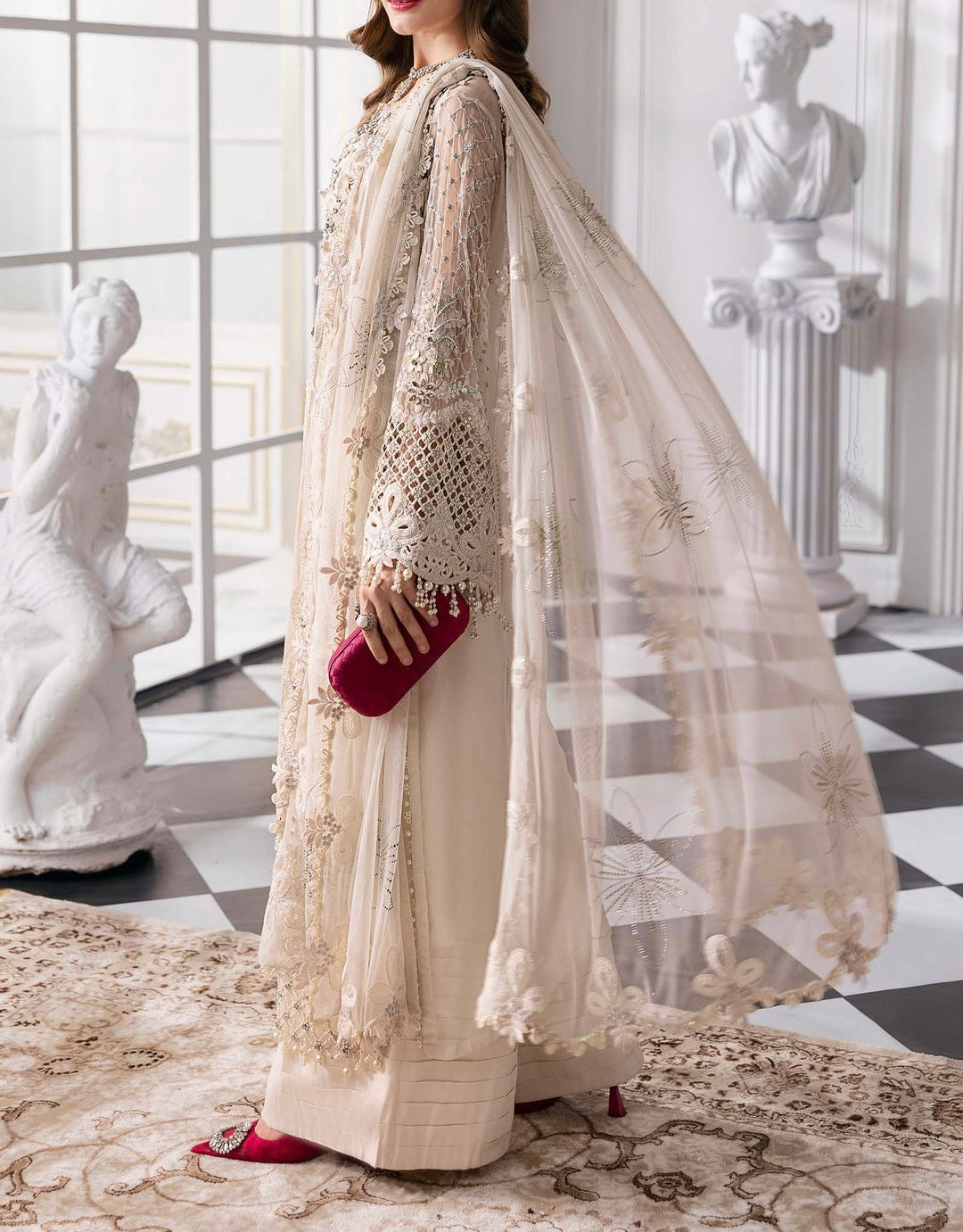 Maria B Luxury Chiffon Party Wear Dress | SC-5290