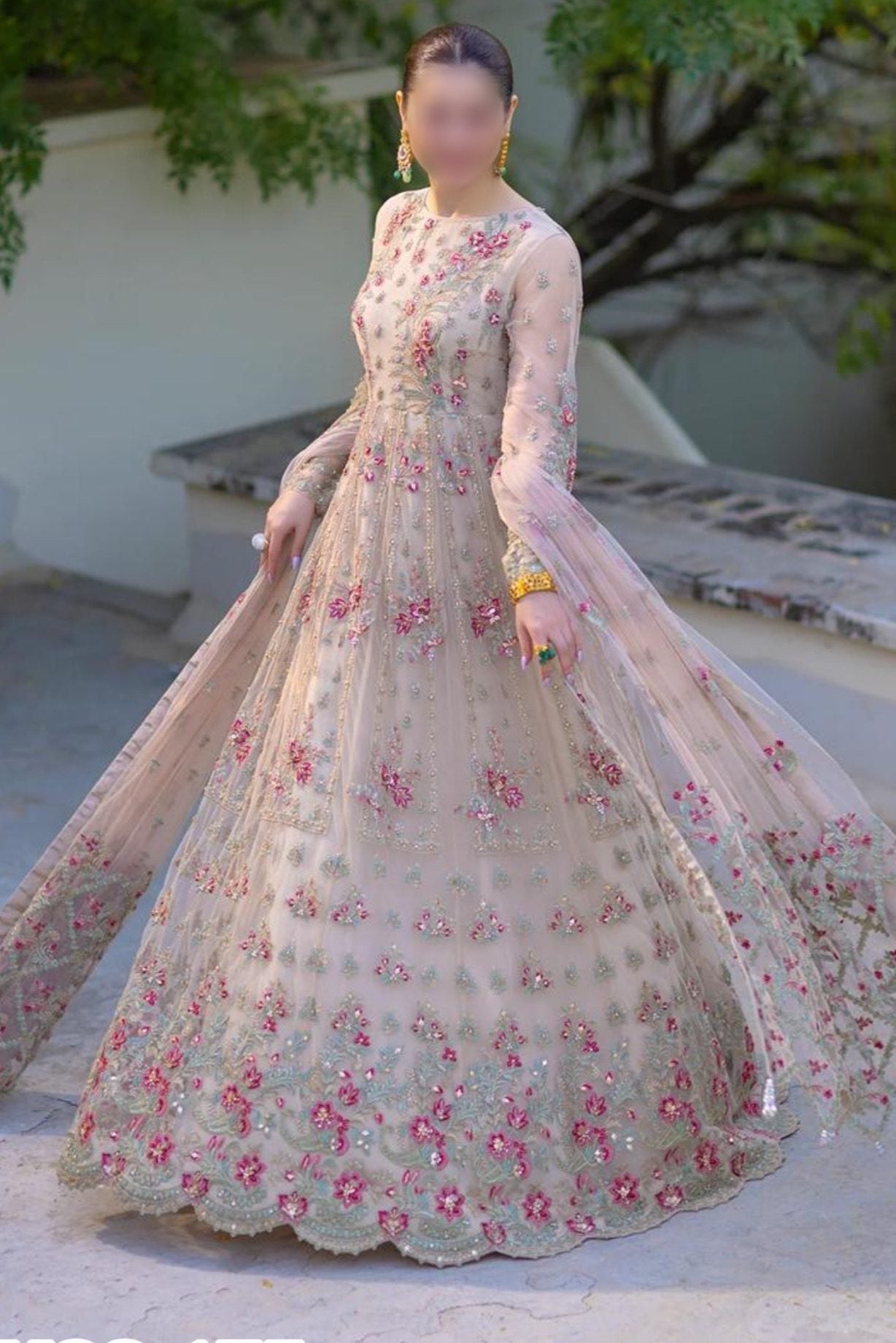 Indain Net Party Wear Maxi By Khansa Arts | SC-175