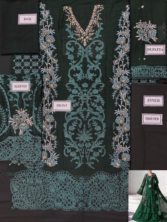 Maria B Luxury Chiffon Party Wear Dress | SC-5289