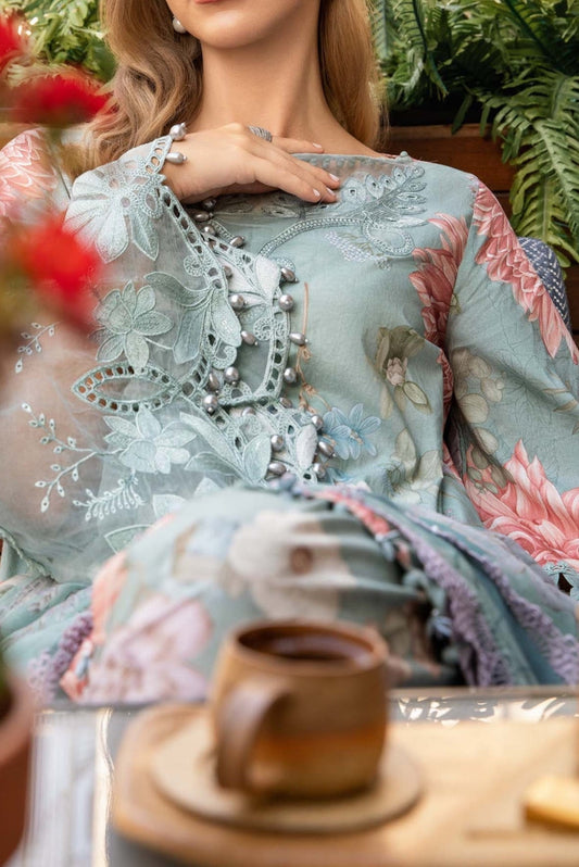 Maria B M Print Lawn Formal Wear Dress | SC-254