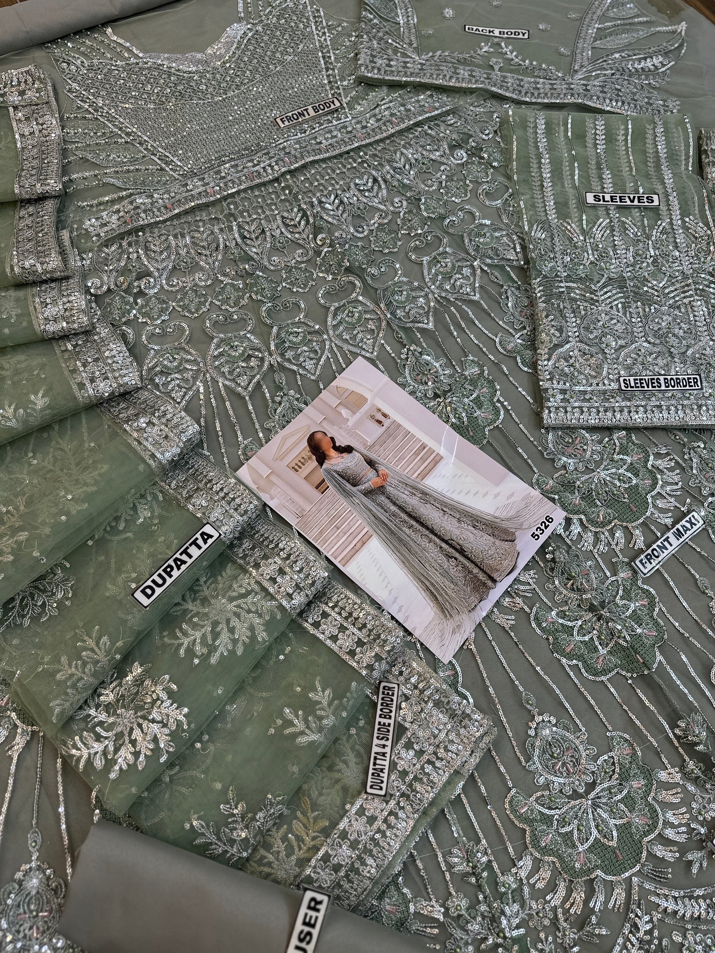 Erum Khan Net Bridal Maxi |5326