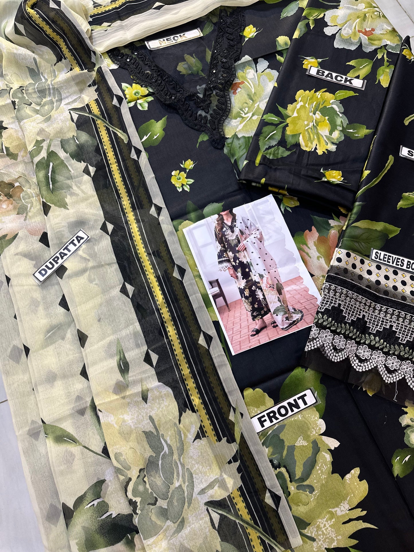 Baroque Print Lawn Formal Wear Dress | SC-257