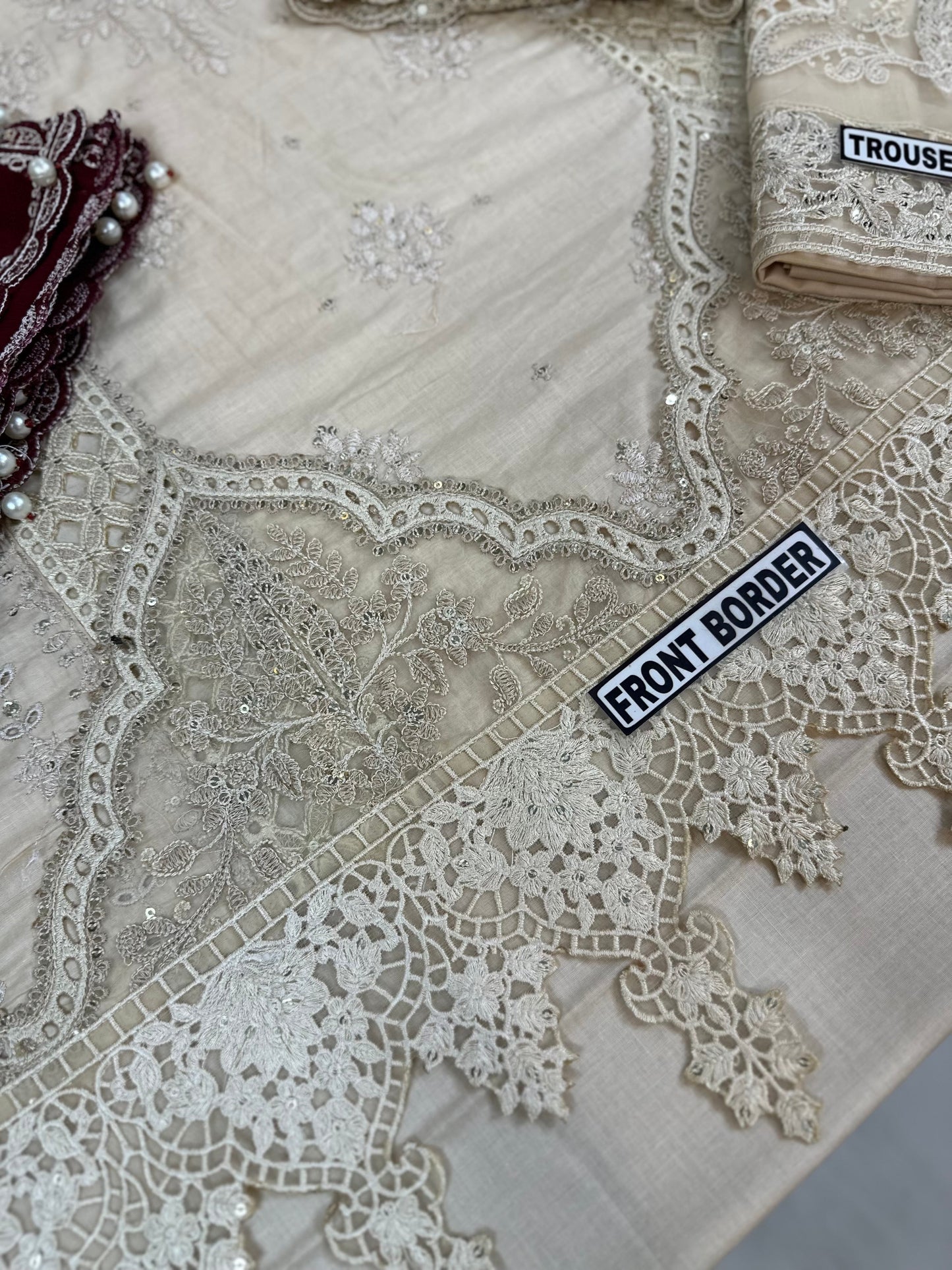 Maria B Luxury Lawn Chicken Kari Partywear Dress |SC-5292