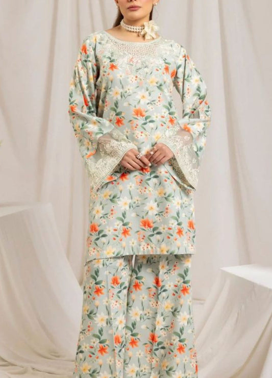 Maria B M Print Lawn Formal Wear Dress | SC-255