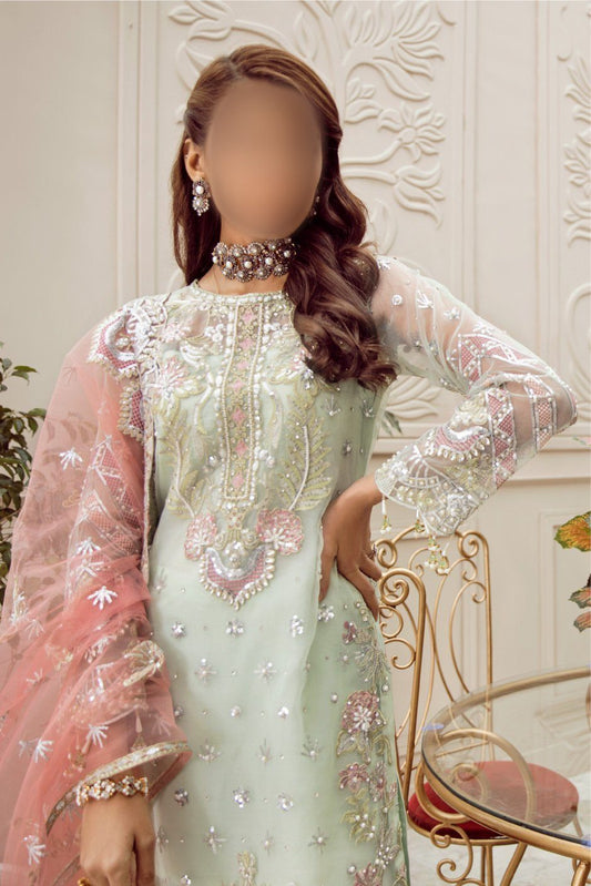 Muhq Luxury Organza Party Wear Dress | SC-188