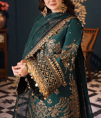 Asim Jofa Embroidered Chiffon Suit Unstitched 3 Piece|5345