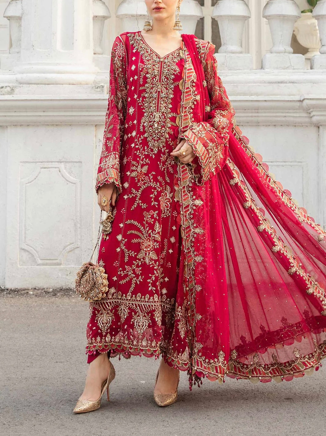 Maria B Chiffon PartyWear Dress |5308