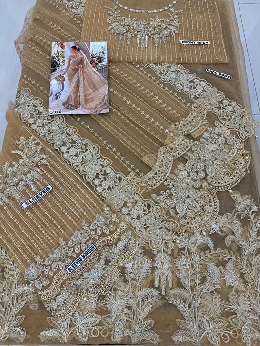 MariaB Luxury Net Embroidered Saree |5310