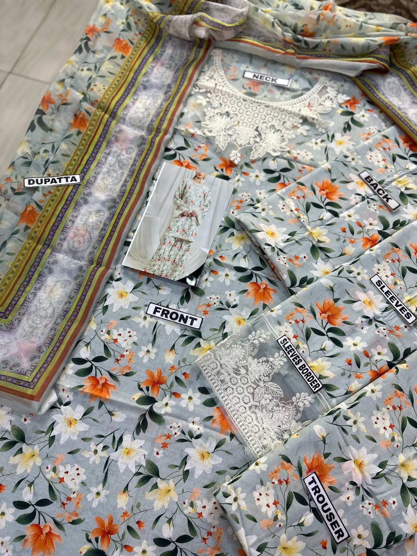 Maria B M Print Lawn Formal Wear Dress | SC-255