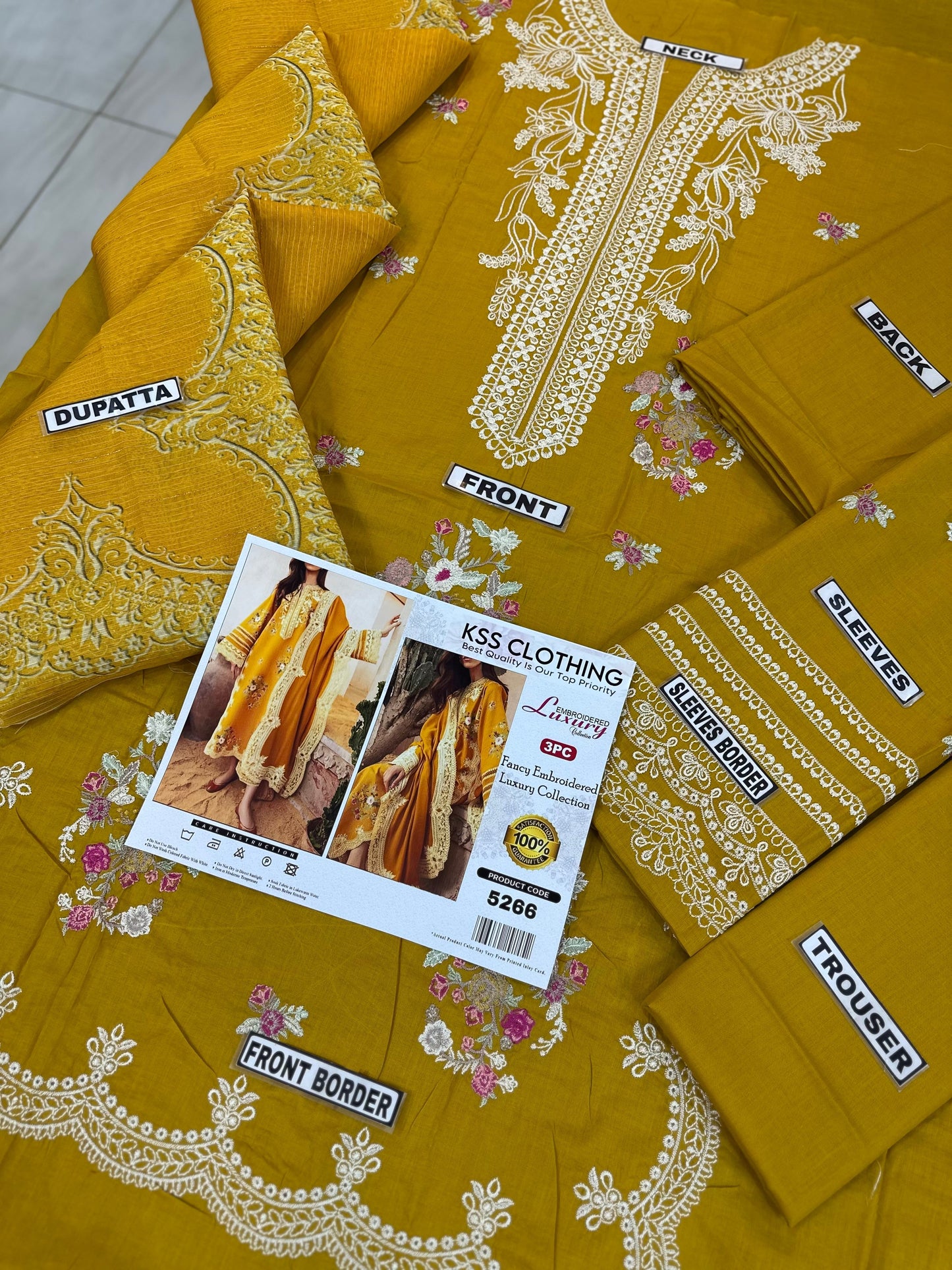 Clothing Lawn Luxury Party Wear Dress | SC-5266 ( Unstitched )