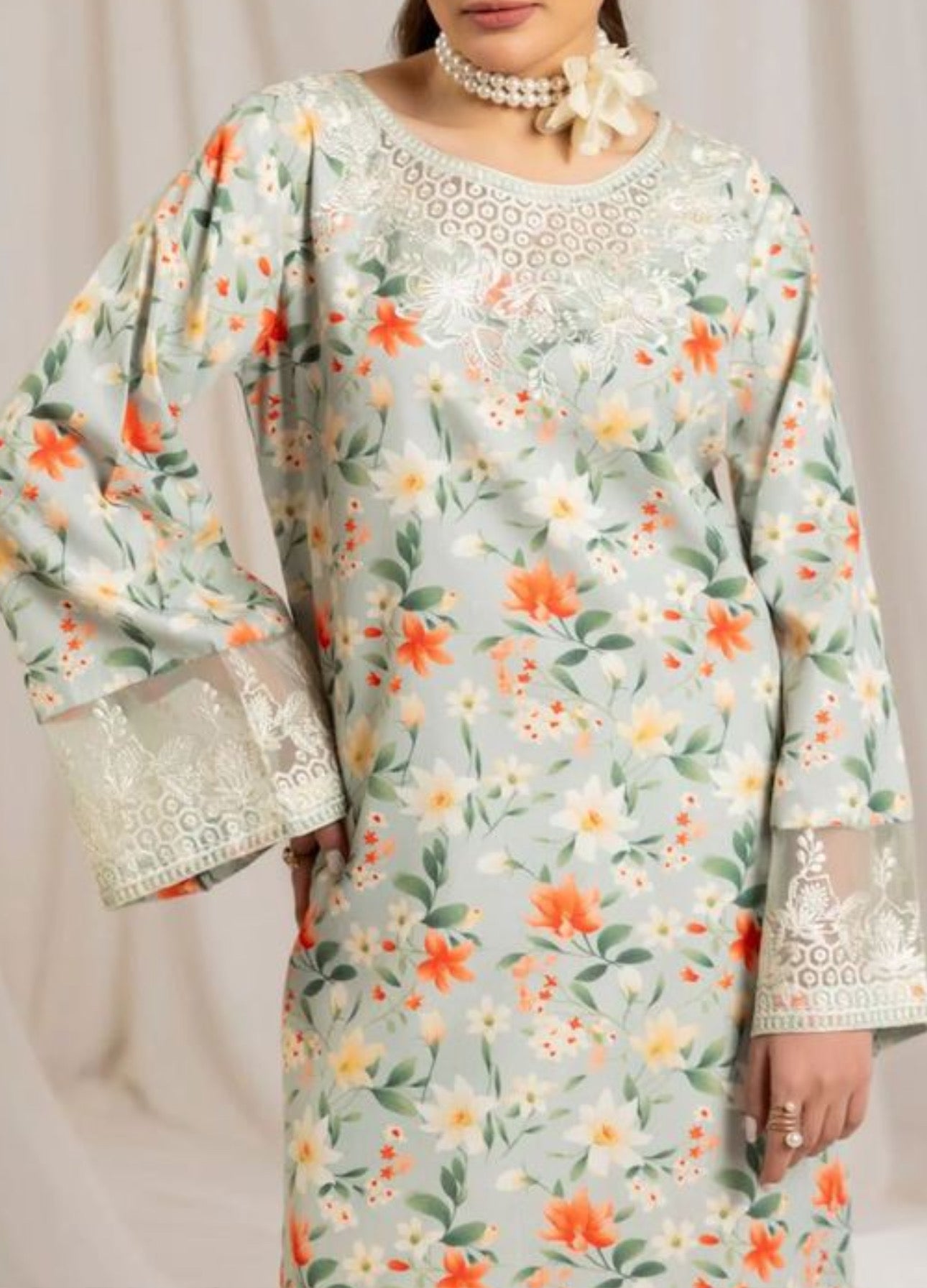 Maria B M Print Lawn Formal Wear Dress | SC-255