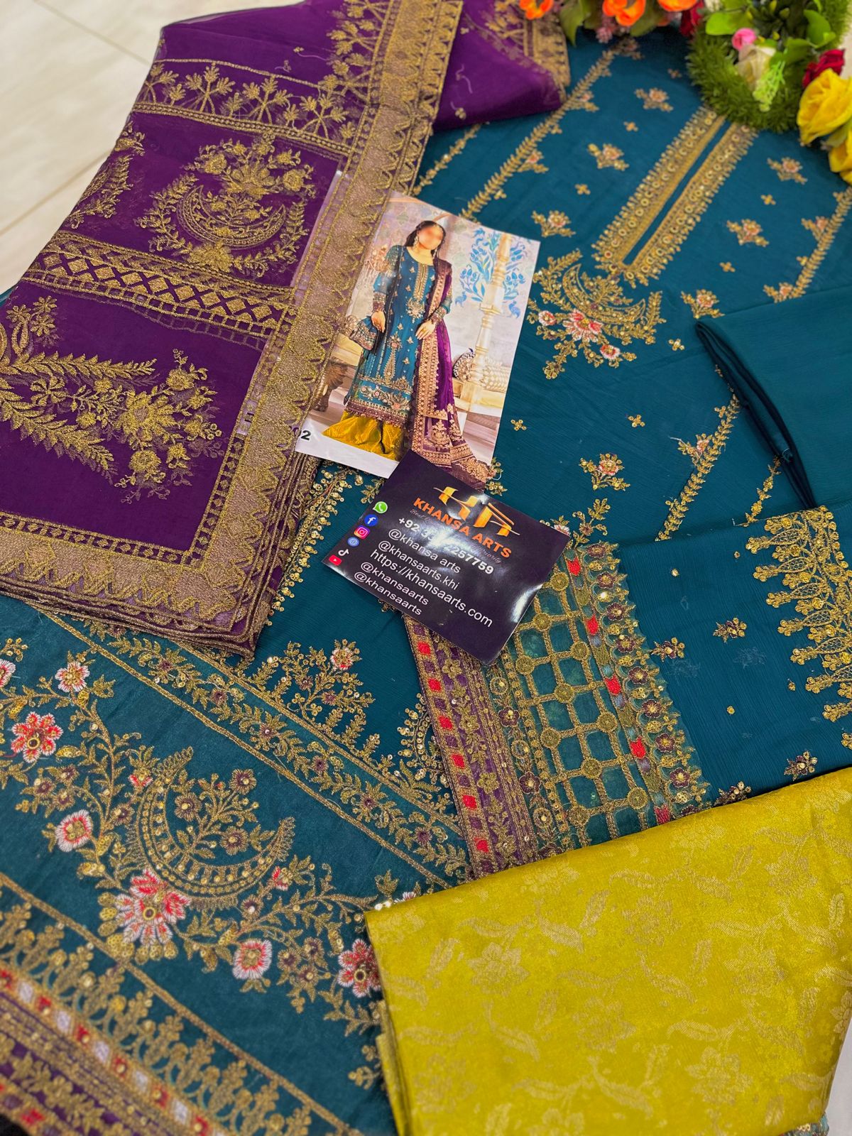 Maria B Chiffon Partywear Dress | SC-2202