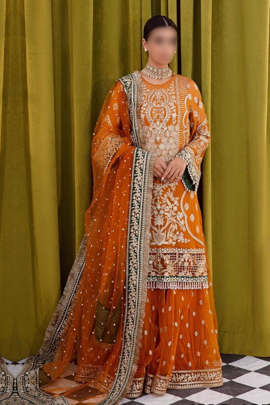 Imrozia Chiffon Luxury Bridalwear Dress | SC-135