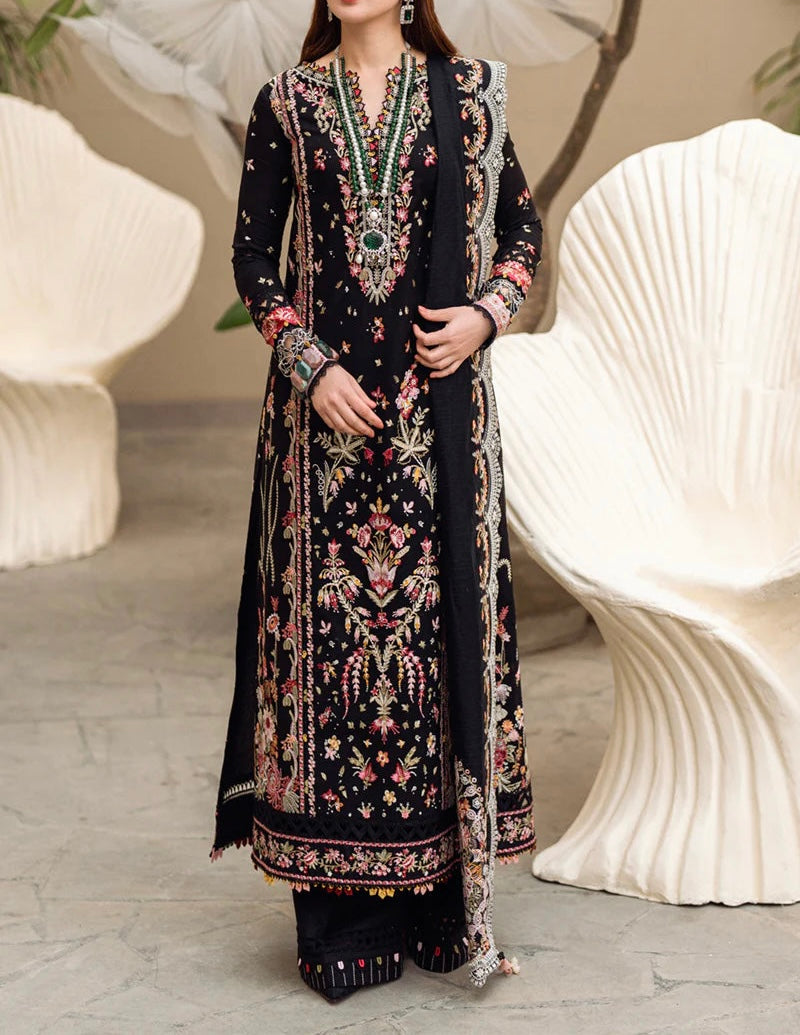 Qalamkar Hannah Luxury Lawn PartyWear Dress |SC-5291