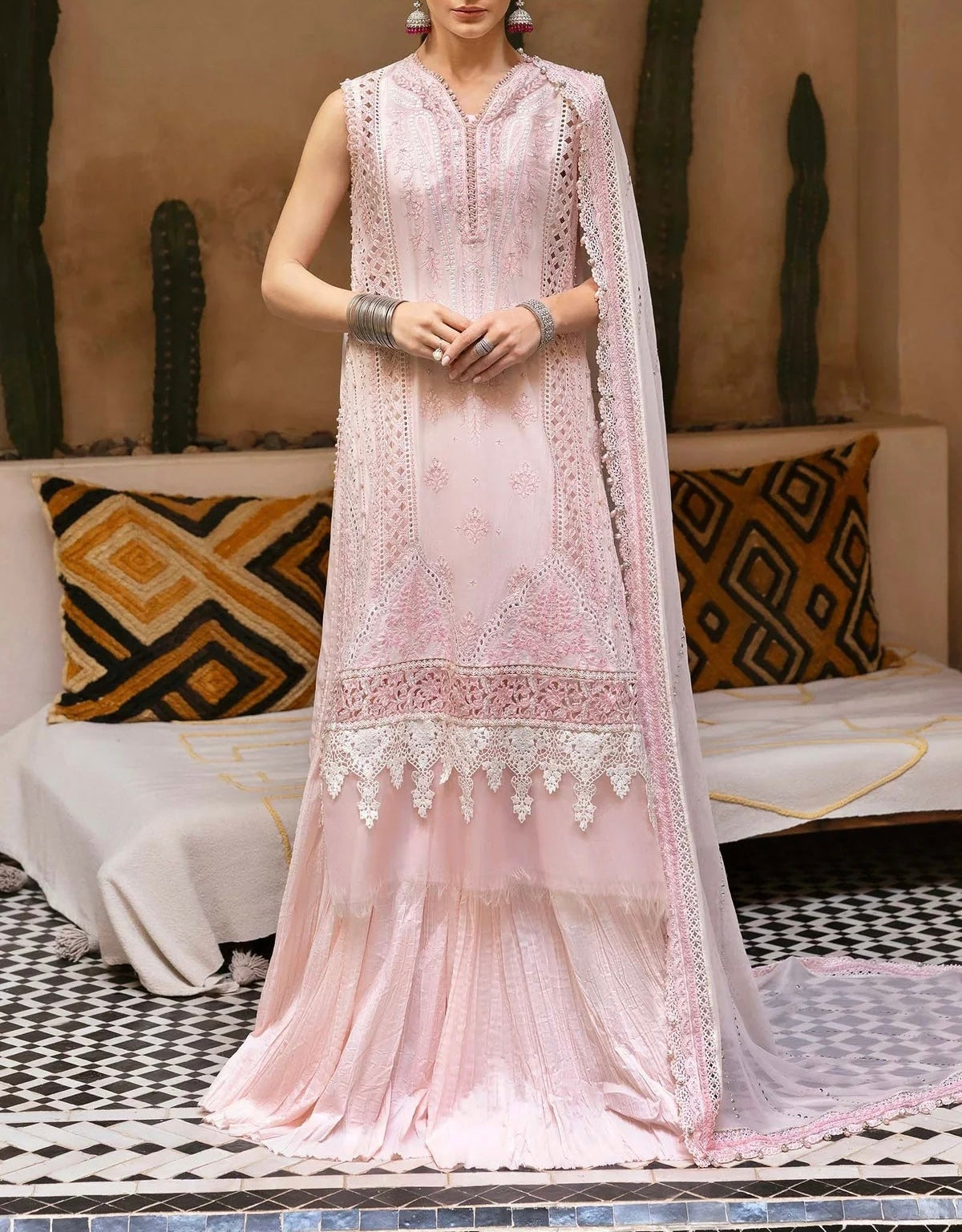 Maria B Luxury Lawn Chicken Kari Partywear Dress |SC-5293