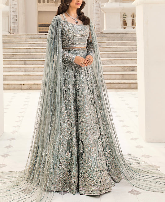 Erum Khan Net Bridal Maxi |5326