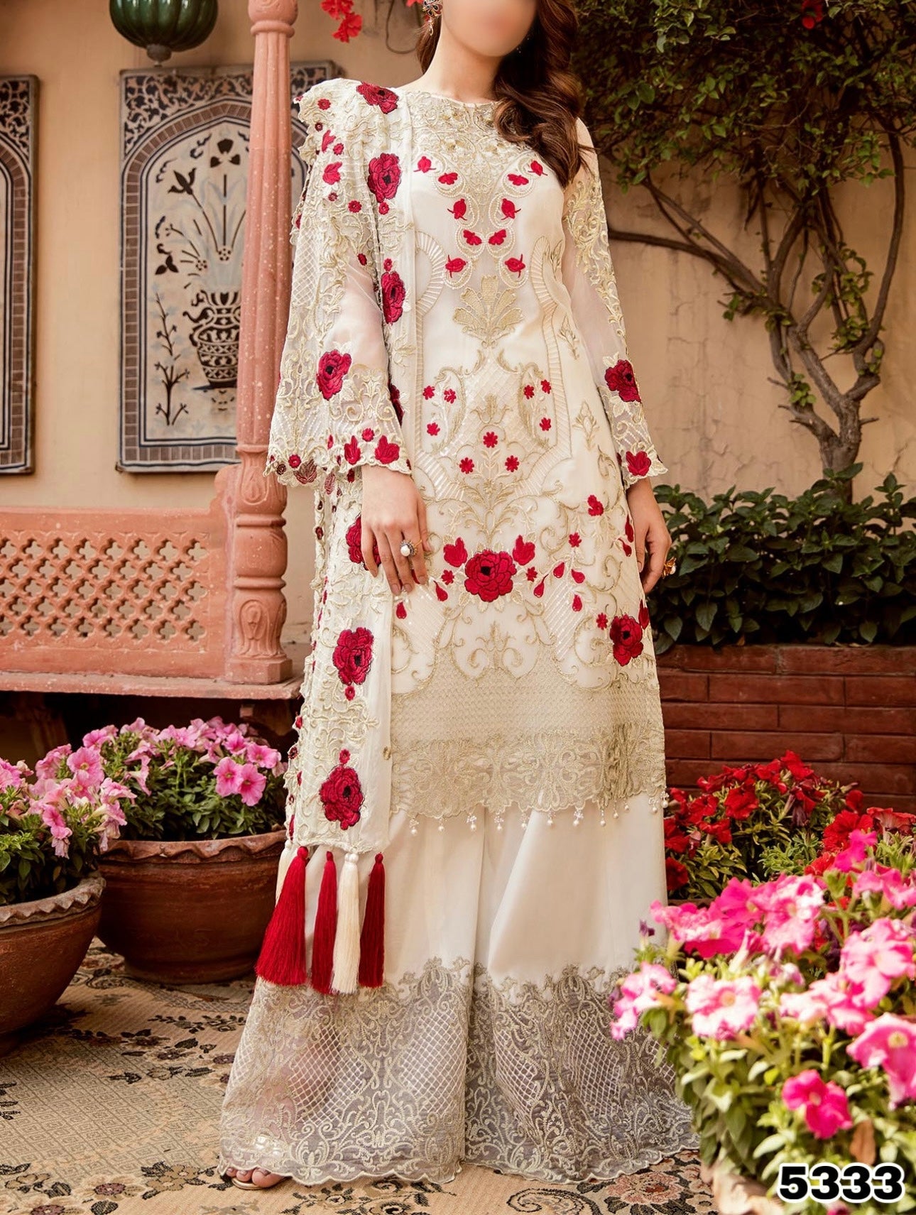 Imrozia Luxury Chiffon Party Wear Dress SC-5333