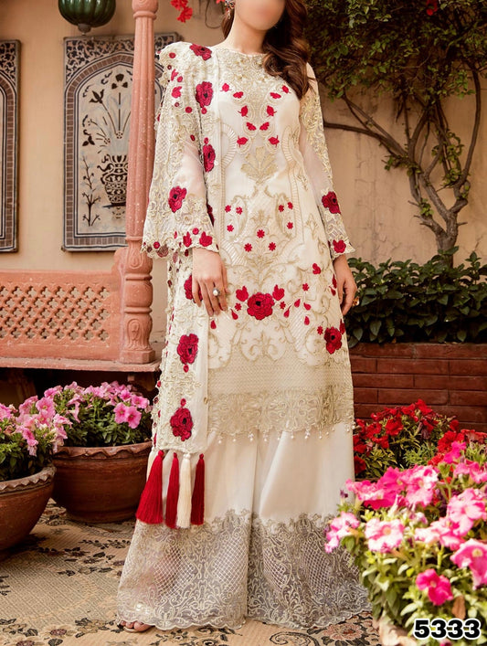 Imrozia Luxury Chiffon Party Wear Dress SC-5333