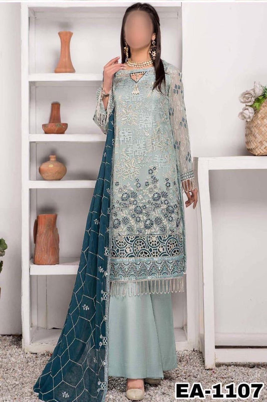 Emaan Adeel chiffon Partywear Dress | SC-1107
