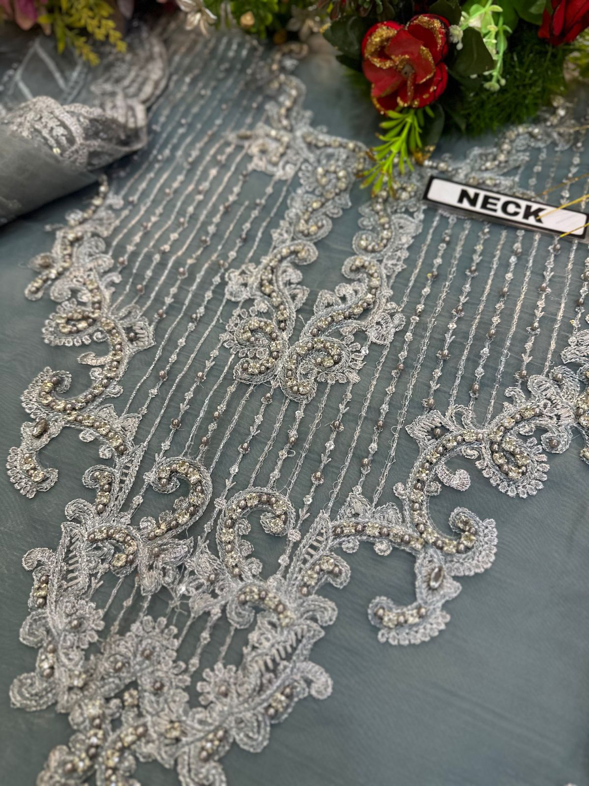 Maria B Organza Partywear Dress | SC-088