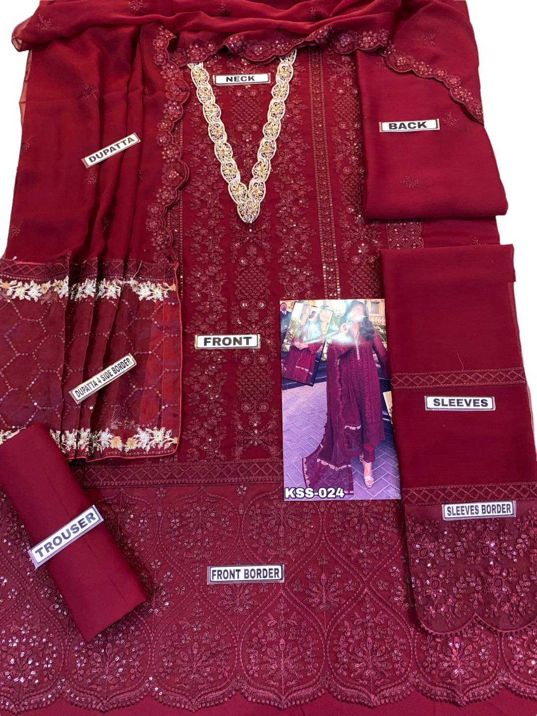 Azure Luxury Chiffon Partywear Dress | SC-024