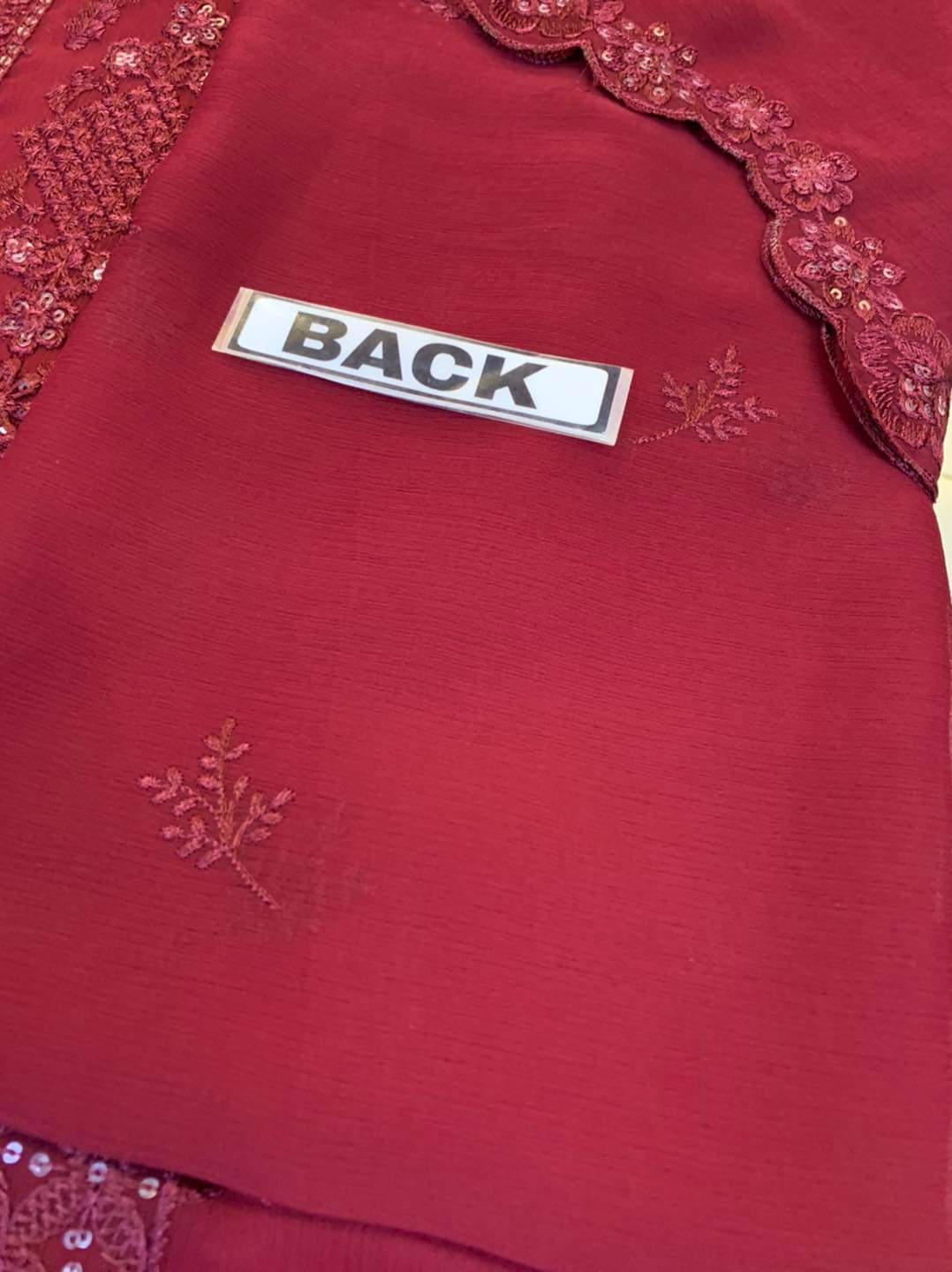 Azure Luxury Chiffon Partywear Dress | SC-024