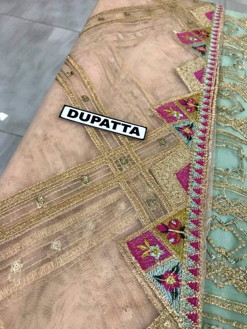 Baroque Luxury  Net PartyWear Dress| SC-001