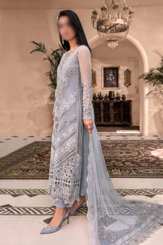 Maria B Organza Partywear Dress | SC-088