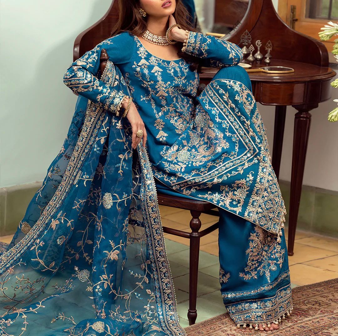 Faiza Saqlain Luxuxy Organza Dress 5318