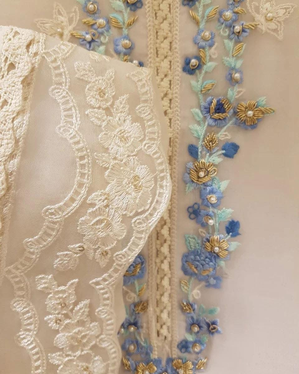 Aga Noor Chiffon Partywear Dress By Khansa Arts | SC-110